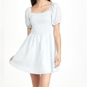 Lost & Wander Green Gingham Picnic Mind Mini Dress XL